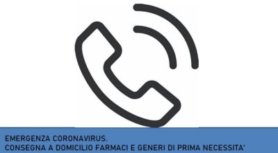 EMERGENZA CORONAVIRUS. Attivato il servizio di consegna a domicilio di farmaci e generi prima necessità.