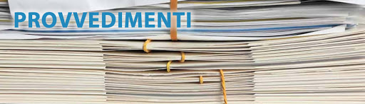 Provvedimenti dei Dirigenti Amministrativi