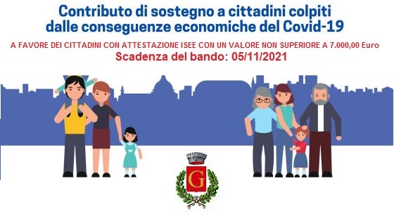 Piano di Sostegno Economico per i nuclei familiari residenti nel territorio di Gesualdo. Scadenza: 05 Novembre 2021