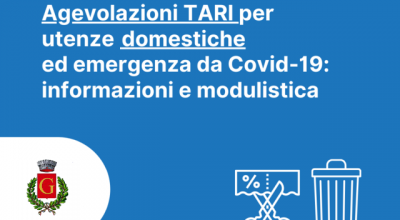 AGEVOLAZIONE TARI 2022 (utenze domestiche) per emergenza COVID-19, a favore dei nuclei familiari con ISEE fino ad Euro 5.000,00