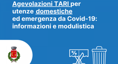 Agevolazione TARI 2022 per emergenza Covid-19 (utenze domestiche): Scadenza termini domanda 15/12/2022