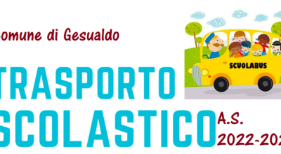 TRASPORTO SCOLASTICO A.S. 2022-2023: Comunicazione